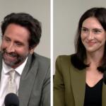 Republican Bryan Drew, left, and Democrat Margaret Croke, right, are pictured during separate interviews with Capitol News Illinois. (Capitol News Illinois photos by Andrew Campbell)