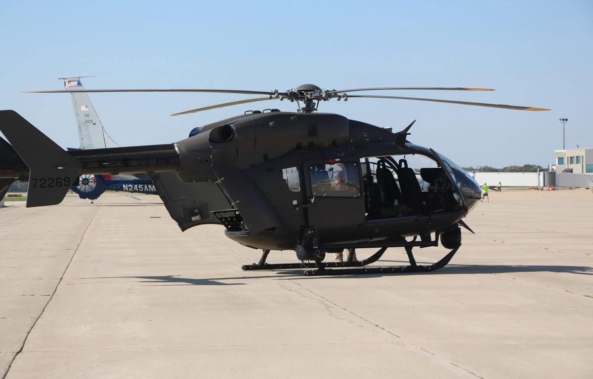 Military aircraft like this LUH72 Lakota will be on display Saturday, October 3, during "Wings and Wheels" in Springfield.
