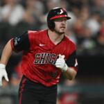 Chicago White Sox's Kyle Teel watches his pop up during the fifth inning of a baseball game against the Minnesota Twins Friday, Sept. 4, 2026, in Chicago. (AP Photo/Paul Beaty)