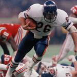 FILE - Chicago Bear's Matt Suhey (26) heads for a touchdown during the NFL Super Bowl 20 football game against the New England Patriots in New Orleans, Jan. 26, 1986. (AP Photo, File)