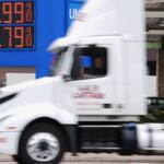 FILE - Diesel prices are displayed at a gas station as prices hit a record high in the U.S., Friday, Sept. 4, 2026 in Minneapolis. (AP Photo/Ellen Schmidt, File)