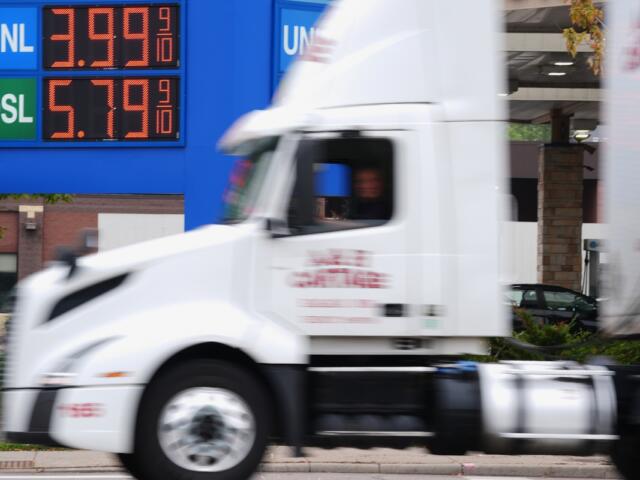 FILE - Diesel prices are displayed at a gas station as prices hit a record high in the U.S., Friday, Sept. 4, 2026 in Minneapolis. (AP Photo/Ellen Schmidt, File)