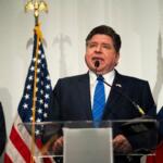 Illinois Gov. JB Pritzker speaks at a Texas Democratic Party press conference ahead of the Republican National Convention, Wednesday, Sept. 9, 2026, in Dallas. (AP Photo/Gabriela Passos)