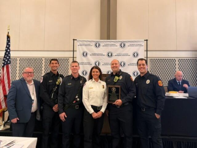 Three Springfield firefighters awarded Hometown Hero Award.