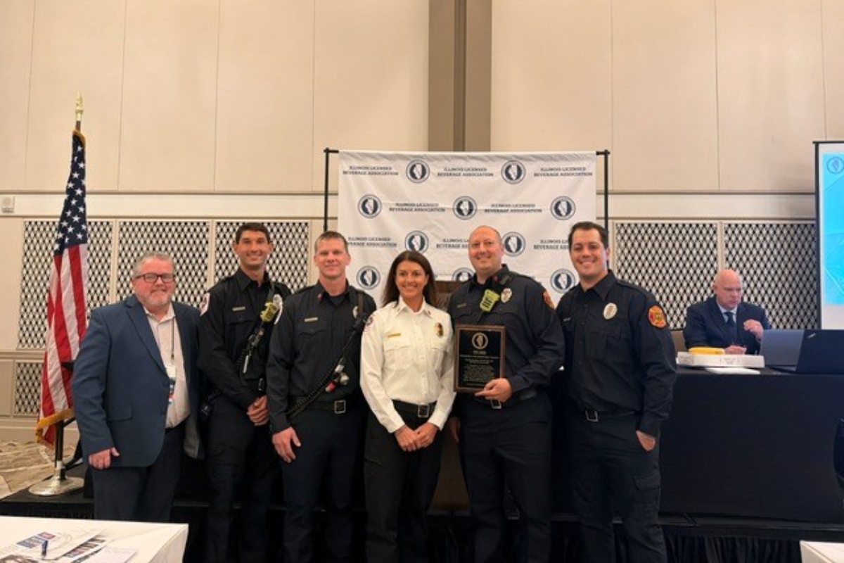 Three Springfield firefighters awarded Hometown Hero Award.