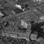 Memorial Medical Center with the former Reisch Brewery.