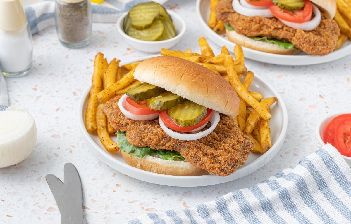 Pork tenderloin sandwich