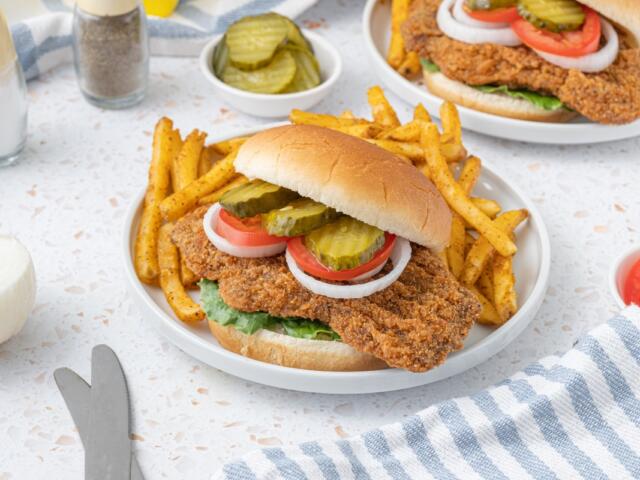 Pork tenderloin sandwich