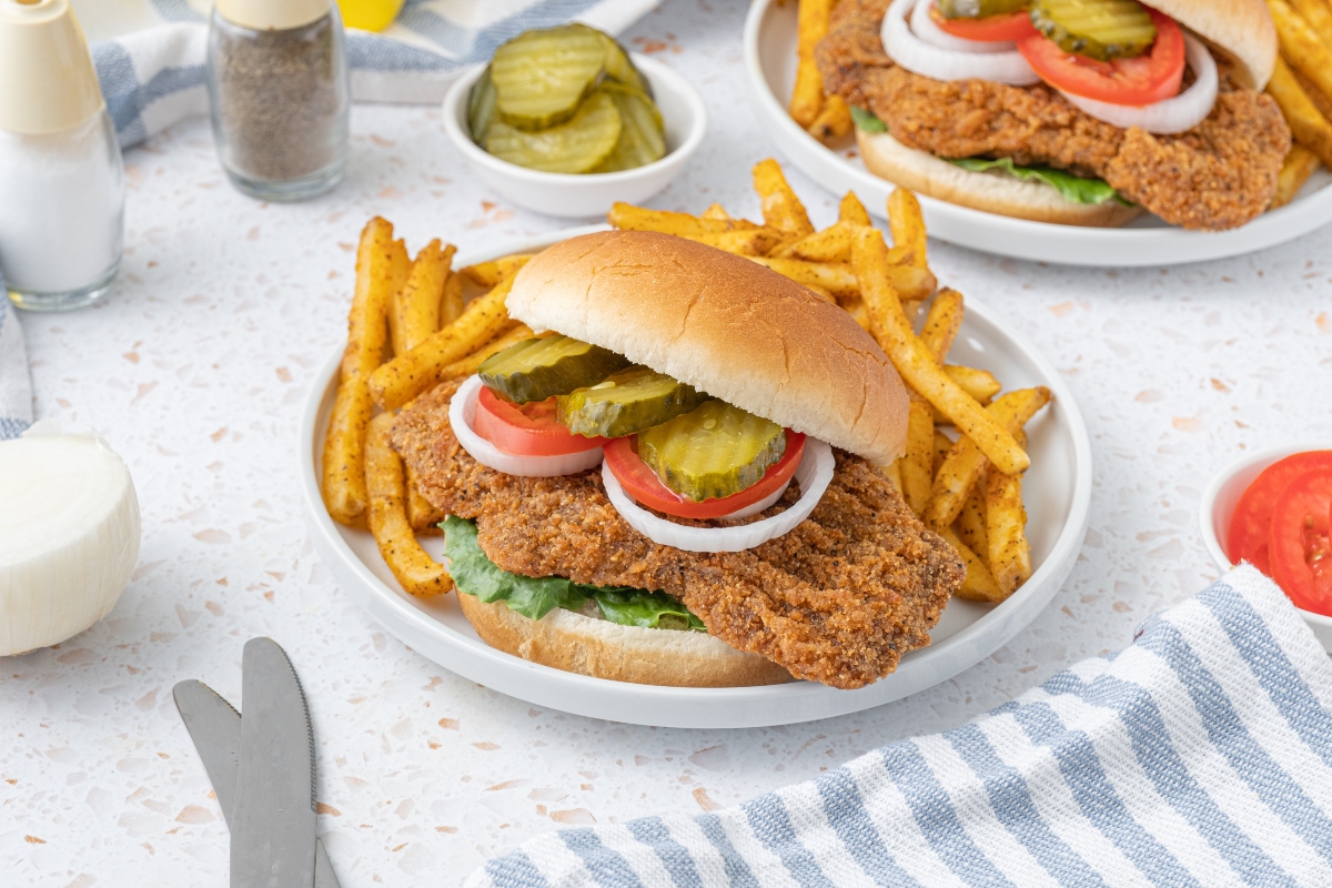 Pork tenderloin sandwich