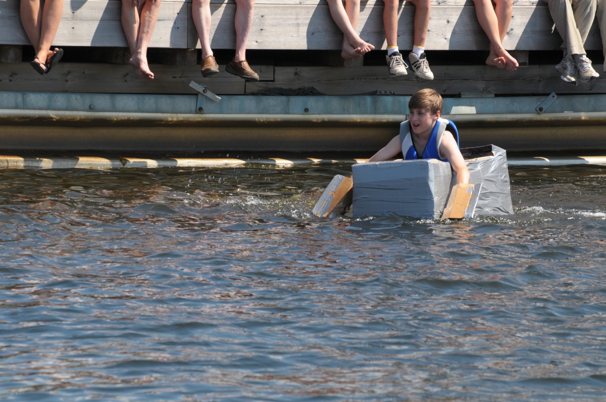 Cardboard boat