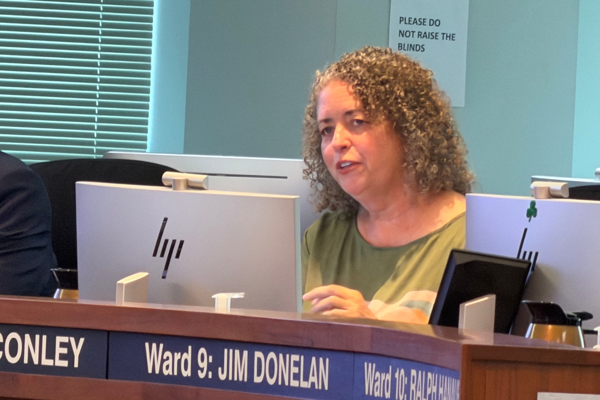 Alderwoman Erin Conley, Ward 8, speaks at a Springfield City Council meeting August 5, 2026.