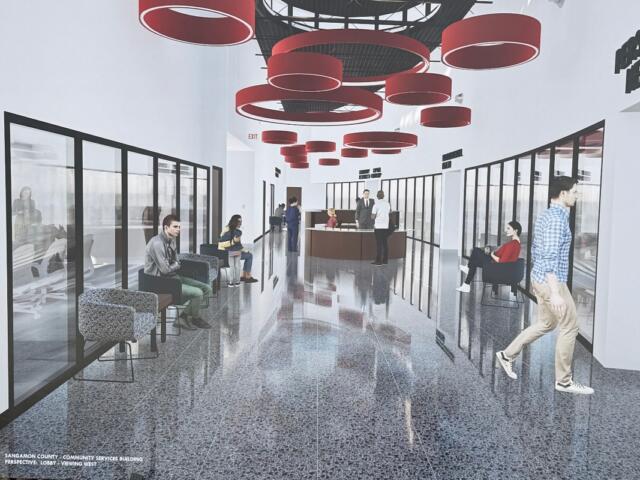An artist's rendering of remodeling for the Sangamon Co. Health Department.