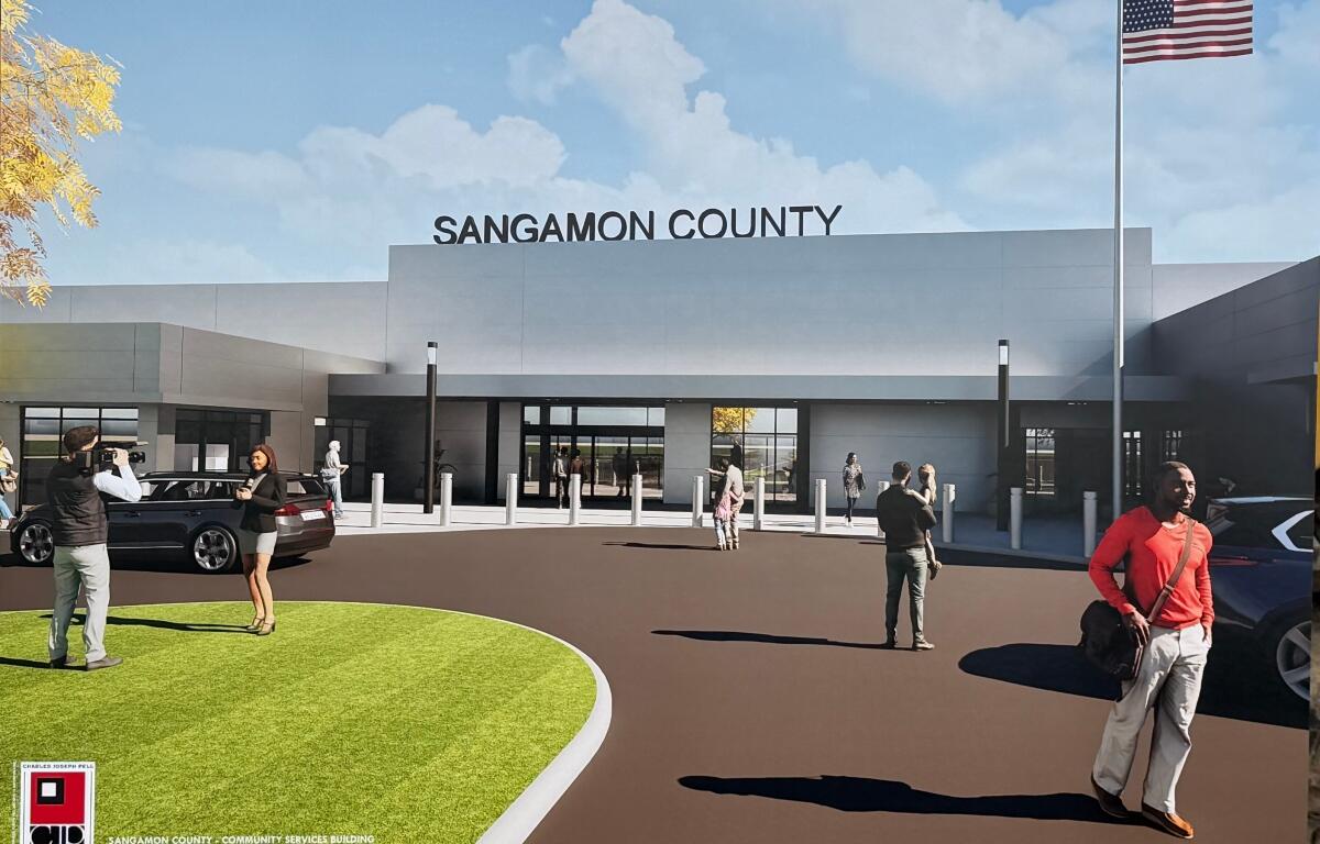 An artist's rendering of remodeling for the Sangamon Co. Health Department.