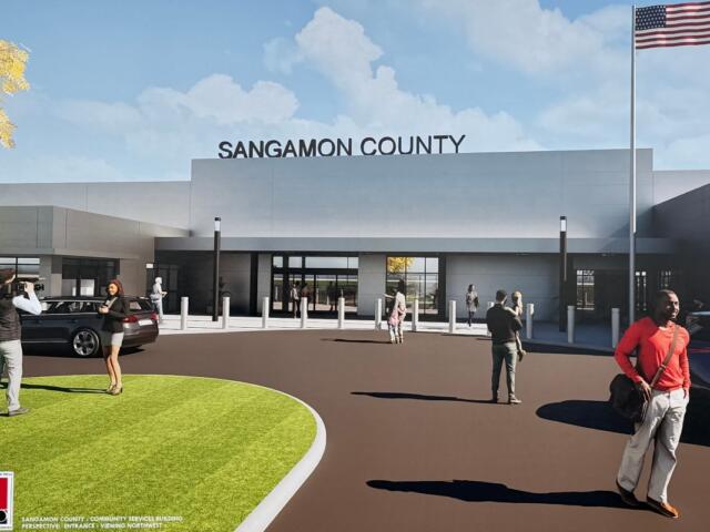 An artist's rendering of remodeling for the Sangamon Co. Health Department.