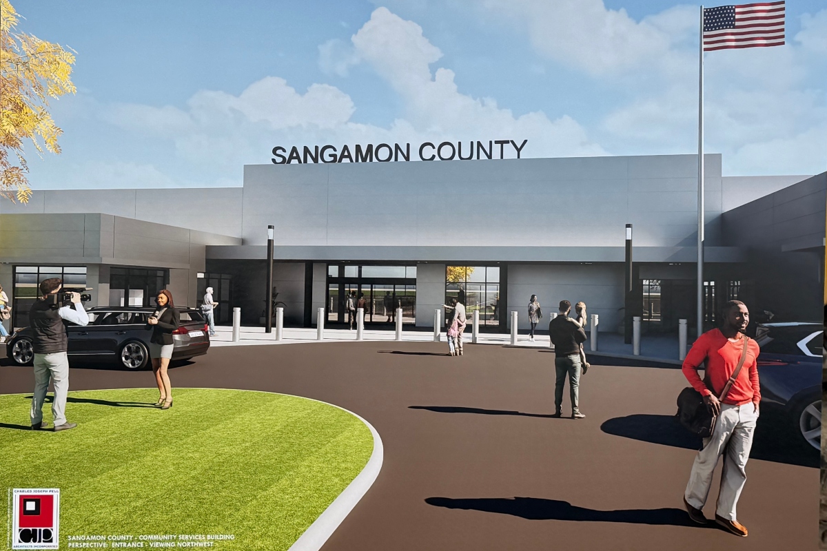 An artist's rendering of remodeling for the Sangamon Co. Health Department.