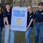Students from the FFA chapter at Central A&M high school helped feed farmers.