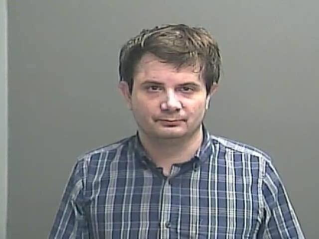 Rustin Berkshire is pictured in a booking photo that was posted on the Vincennes Police Department’s Facebook page when he was arrested on separate stalking and harassment charges in 2021 in Vincennes, Indiana. (Photo provided)