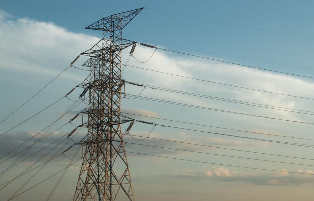 Transmission lines carry high-voltage electricity across large geographic areas from power plants to local substations that can then distribute it to homes and businesses. (Capitol News Illinois photo by Maggie Dougherty)
