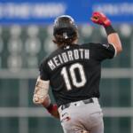Chicago White Sox's Chase Meidroth celebrates while running the bases after hitting a 3-run home run during the sixth inning in Game 2 of baseball's American League Wild Card Series against the Houston Astros, Wednesday, Sept. 30, 2026, in Houston. (AP Photo/Karen Warren)