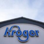 FILE - A Kroger grocery store is seen in Monroe, Ohio. (AP Photo/Jeff Dean, File)