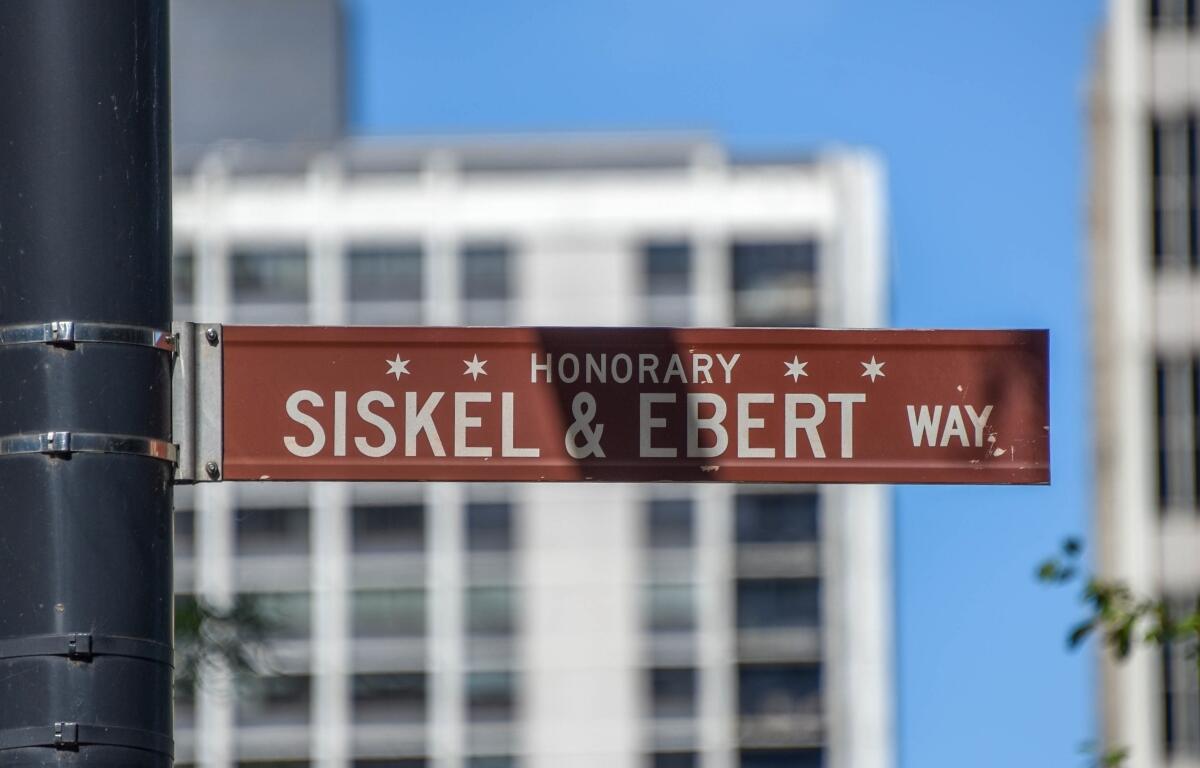 Siskel and Ebert Way in Chicago